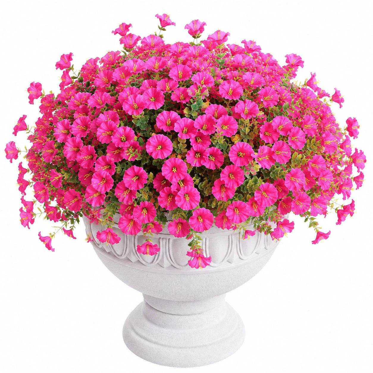 Vaso Decorativo con Fiori Artificiali Rosa per Interni