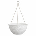 Vaso sospeso bianco Ø30cm per esterni