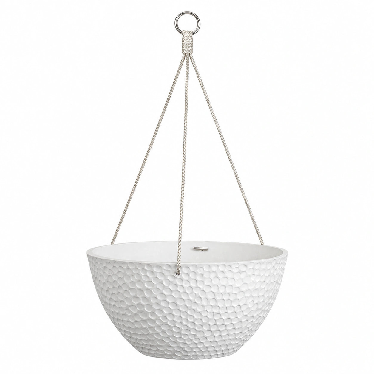 Vaso sospeso bianco Ø30cm per esterni